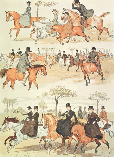 Riding Side-saddle by Randolph Caldecott